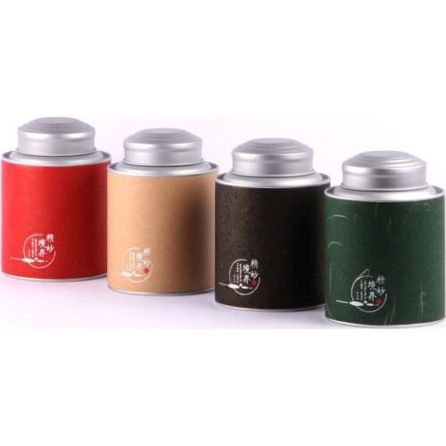 Xin Jia Yi Packaging Round Craft Paper Tea Box Round Shape Coffee Powder Caddy Packaging Fancy Cardboard Paper Tube