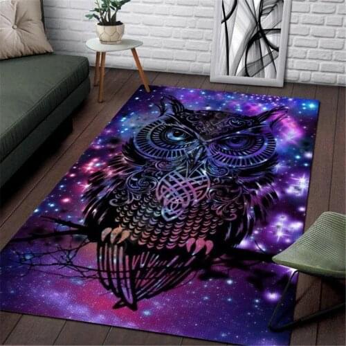 Owl Area Rug 3D All Over Printed Non-slip Mat Dining Room Living Room Soft Bedroom Carpet 11