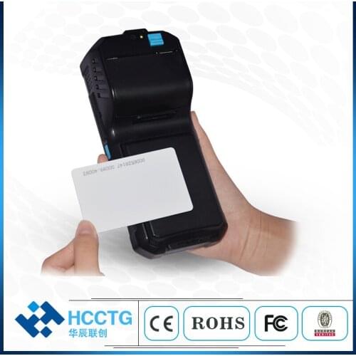 Handheld Camera NFC 4G WiFi Bluetooth Wireless PDA Android 2D Barcode Scanner with 58mm Thermal Printer T980