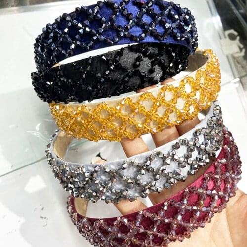 Beaded Headband ,Crystal Hair Hoop, Hairbands Womens Hair Accessories Headbands For Women