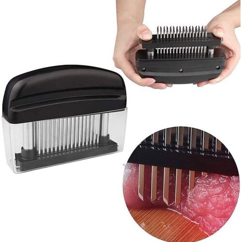 Professional 48pcs Needles Stainless Steel Tender Meat Hammer Beef Steak Meat Tenderizer Needle Kitchen Cooking Tools