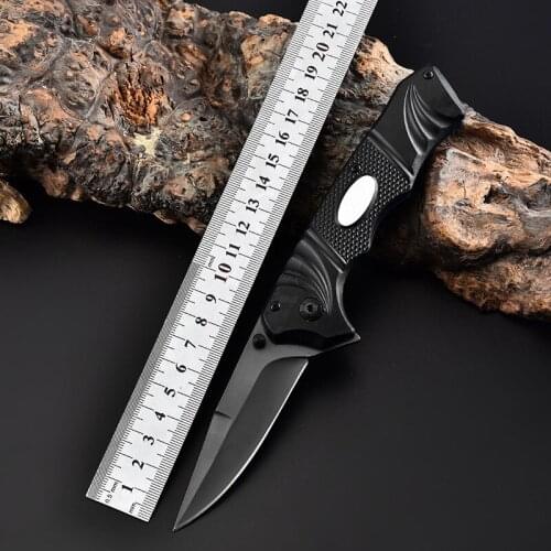 21CM Folding Knife Aluminum Handle Stainless Steel Multi-function Knife Outdoor Self-defense Survival Knife