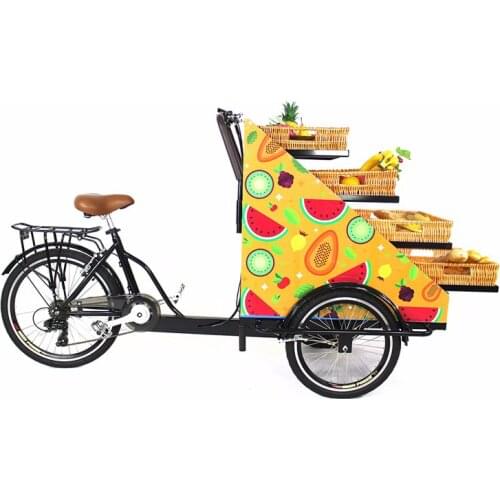 T03A Innovation fruit and Vegetable Tricycle food bike snack coffee tircycle cart food vending car