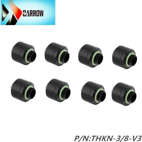8PCS Barrow (3/8") thick, hand-tightened hose connector, applicable inner diameter: 9.5MM outer diameter 16MM THKN-3/8-V3