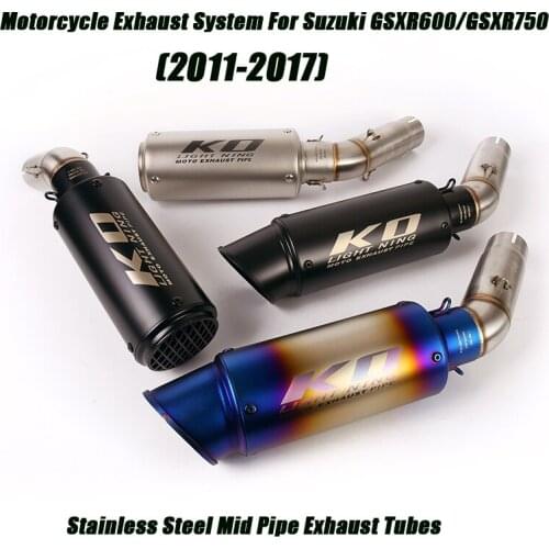 Middle Link Pipe Muffler Tube DB Killer for Suzuki gsxr750 gsxr600 2011 2012 2013 2014 2015 2016 2017 Motorcycle Exhaust System