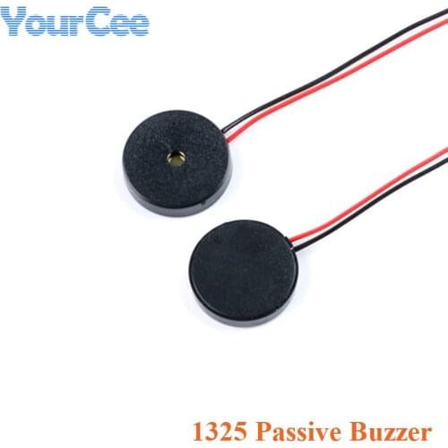 10PCS 1325 Passive Buzzer Piezoelectric Buzzer Speaker 13*2.5MM 13x2.5mm AC Low Power Consumption Diy Electronic
