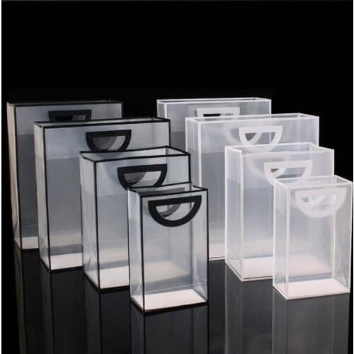 100pcs/lot Portable gift simple hand carrying milk tea packing and shopping plastic bag