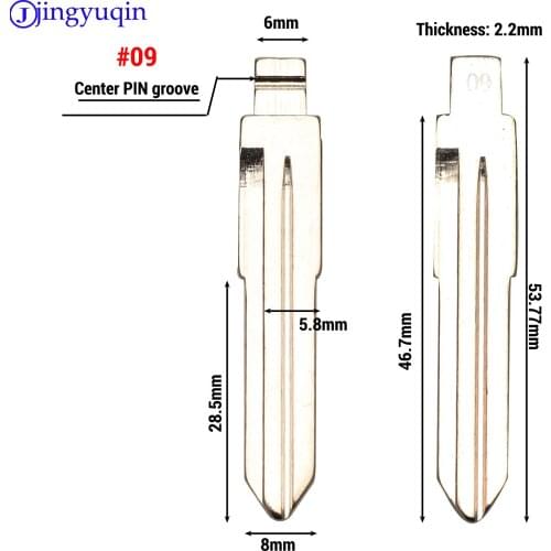 10x for Mazda 3 5 6 m6 rx8 mx5 Miata CX-7 CX-9 RX-8 CX-9 KD key Blank Replace For #09 27 64 No.145 Flip Remote Key Blade