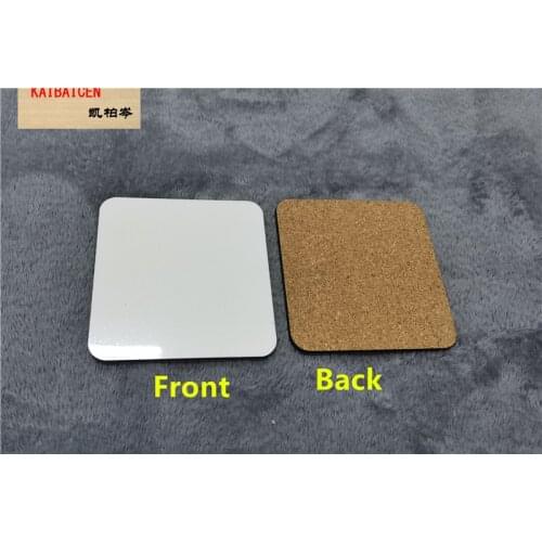 20 pieces/lot Blank cup pads Sublimation heat press DIY MDF cup mats soft 90x90X4mm 100x100x4mm