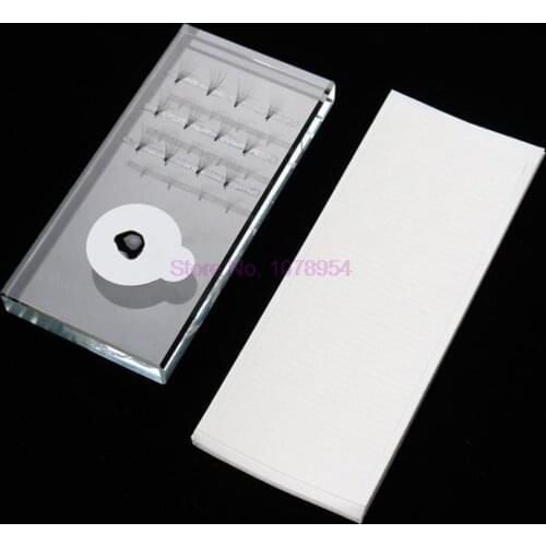 200bags 5sheet/bag Eyelashes flower strip Storage For Eyelash Extension Eyelashes Adhesive Glue Pallet Lash Holder Paste Display