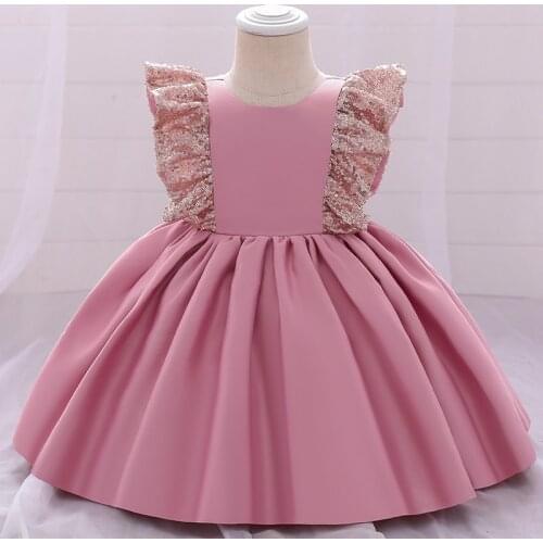 2021 Christmas Dress 1 Year Birthdays Dress For Baby Girl Clothes Toddler Christening Princess Party Dresses Infant Girl Sequin