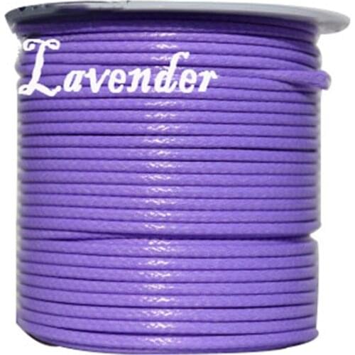 50yards/roll+3mm Lavender Polyester Waxed Wax Cord String Rope+DIY Jewelry Findings Accessories Bracelet Necklace Wire Thread