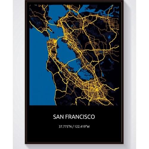 US California City San Francisco Poster