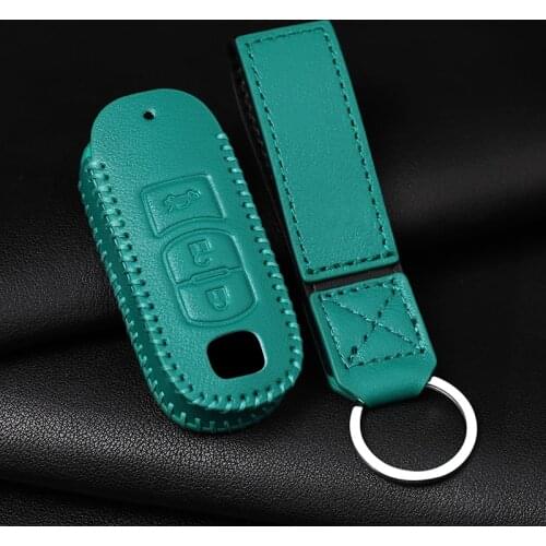 For Mazda 2 CX-5 Axela Atenza CX-7 CX-9 CX-3 CX-4 CX-8 MX5 M2 M3 M5 High Quality Genuine Leather Car Key Case Cover Protector