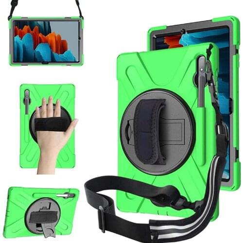 Case For Samsung Galaxy Tab S6 lite 10.4 P610 P615 Heavy Duty Shockproof Cover S Pen Holder Kickstand Handle Shoulder Strap Case