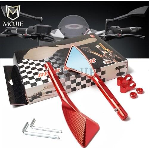 CNC Rearview Side Mirror Aluminum Scooter Rear View Mirror Motorcycle For Honda CBR250 CBR400 CBR600 CBR900 CBR929 CBR954 F4I F4