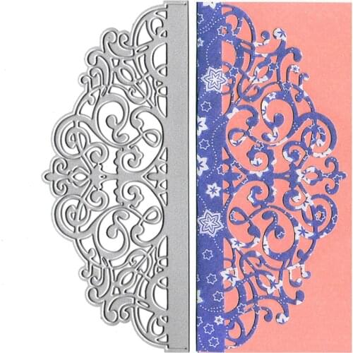 Corte Morre Scrapbook Invitation Card Lace Cutting Die Scrapbooking Album Decor Metal Craft Die Cut Mould Clear Stamps And Dies