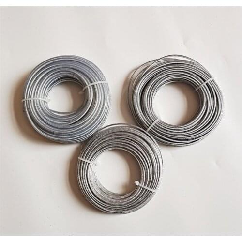 2.4/2.7/3mm Steel Wire Grass Trimmer line Rope Strimmer Brushcutter Trimmer Cord Line Roll 15m Length For Garden Tool Parts