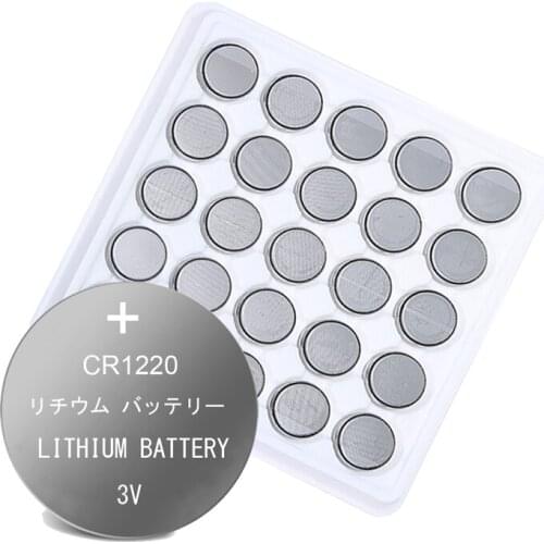 25pcs CR1220 CR 1220 ECR1220 GPCR1220 BR1220 LM1220 DL1220 3V Lithium Battery For Watch Remote Button Cell Batteries