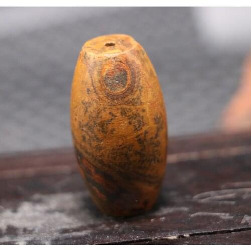 No.2117B02 Treasure Talisman Magic Energy For Healing Tibetan old Agate Natural Eyes Meng dZi Bead Amulet FR timestown