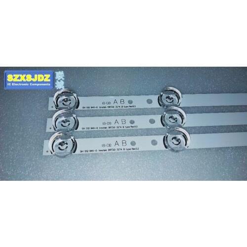 New 3pcs * 6LED 590mm LED backlight bar compatible for LG 32LB561V UOT ONE B 32 inch DRT 3.0 32 "A B 6916l-2223A 6916l-2224A