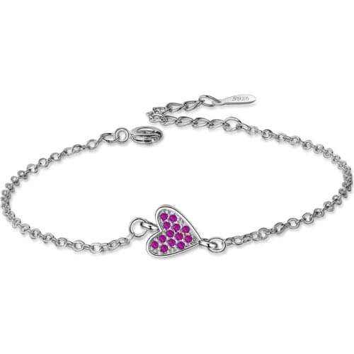 New Exquisite Heart Micro Zircon Bracelets For Women Trend Creative Jewelry Accessories Gift Bijoux SAB13