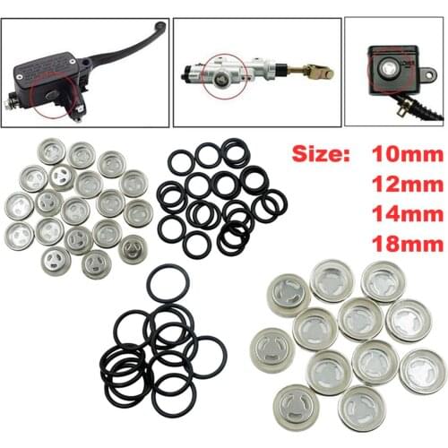 Master Brake Cylinder Reservoir Sight Glass Motorcycle Dirt Bike Gasket 10mm 12mm 14mm 18mm