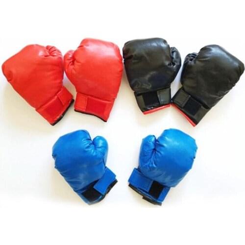A Pair Professional Child Boxing Gloves KidsTraining Fighting Gloves Muay Thai Sparring Punching Kickboxing PU Leather Gloves