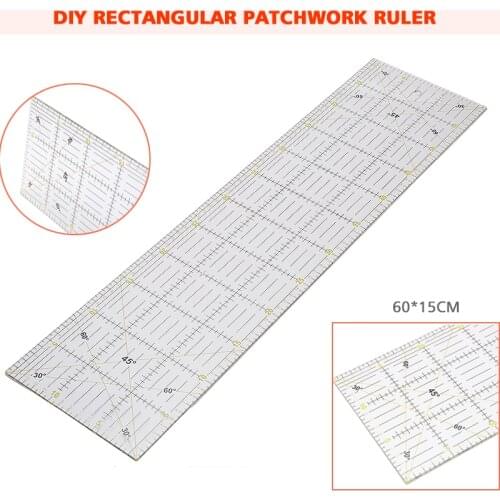 Rectangular Quilting Cutting Ruler Craft Tool 60*15cm Usually Work With Wheel Cutter Sewing Quilter Patchwork