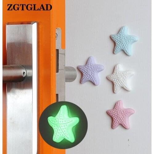 1pcs Luminous Silicone Door Handle Knob Crash Pad Wall Protect Self Adhesive Wall Sticker for Kids Rooms Wall Decor