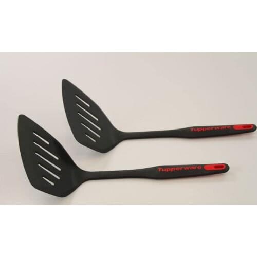 Tupperware Large Spatula, Ready to use Big Frying Pan Spatula, TOP-Spatula (2), Black-Red