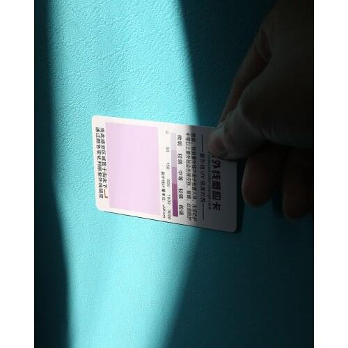 10PCS UV Light Lamp Life Test Paper Reptile Terrarium UVB Test Card Outdoor Sunshine UV Test Card Repeatable