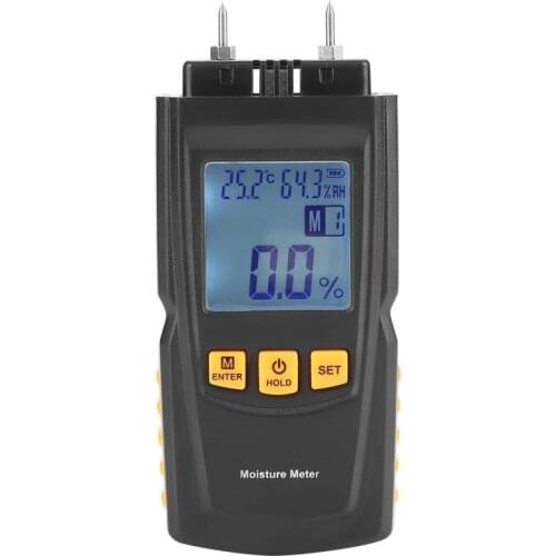 1Pc Wood Moisture Meter Humidity Detector GM610 Digital LCD 2 Pin Wood Moisture Meter Tester Timber Hygrometer Best Offer