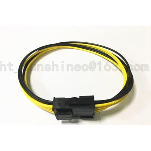 1PCS/LOT Free shipping CPU 8Pin Female to 8Pin 4+4Pin male Power Supply Extension Cable 30cm