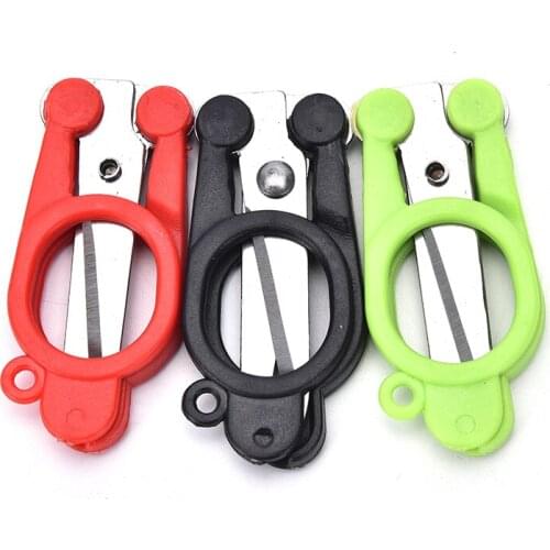 1PCS Multicolor Useful Trimming Scissors Nippers Clippers Sewing Embroidery Yarn Stainless Steel folding scissors Outdoor Tools