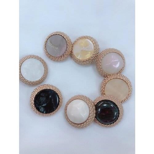 5pcs/lot Metal Combination Button DIY Sweater Coat Alloy Hand-sewn Button Color Decorative