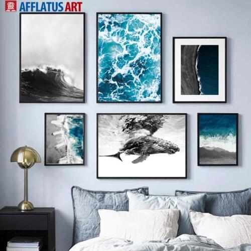 Afflatus Wall Black And White Paintings