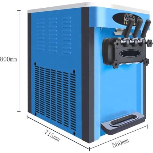 Soft ice cream machine commercial desktop 220V 110V sweetener ice cream maker