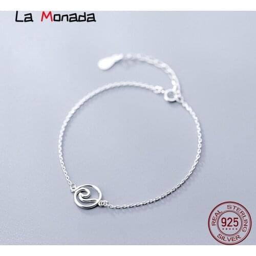 16cm-20.5cm Round Charm 925 Silver Bracelet For Women Girls Female Silver 925 Jewelry Woman Chain Bracelet On Hand Ladies
