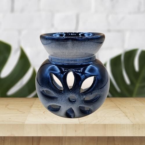 Adelya Life Handmade Black Degradeli Lotus Censer Decorative Gift-KB03692