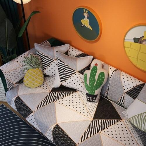 Nordic Cotton Sofa Cover Four Seasons Universal Non-slip Sofa Towel Cute Simple Sofa Backrest Cover Cloth Towel