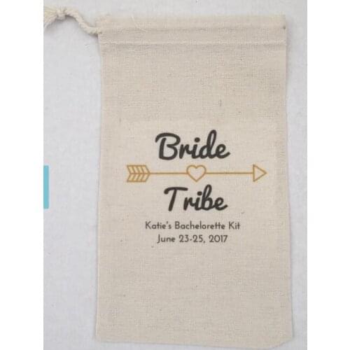 CUSTOM Bride Tribe Bachelorette Hangover bridal shower recovery Survival Kit wedding favor gift bags party Candy pouches