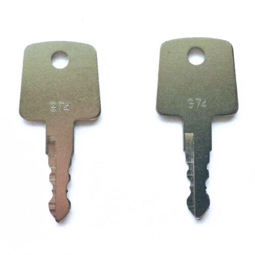 2pc key For Sakai Roller Ignition Keys Heavy Equipment Asphalt Roller Key 974
