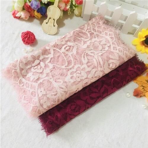 NX1009 Eyelash lace Accessories wedding dress Accessories Lace Underwear lace 24cm nylon silk eyelash lace