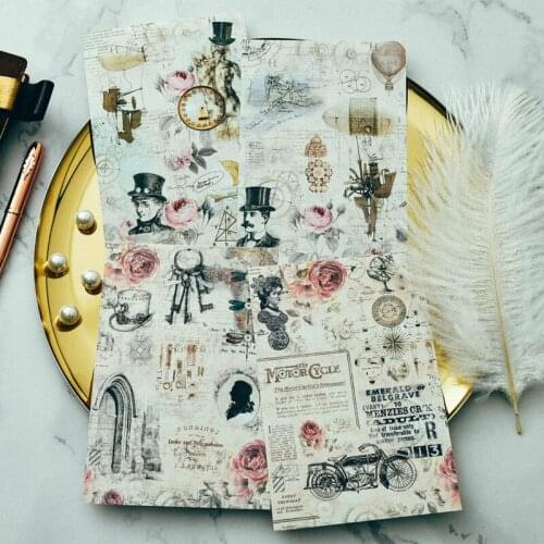 4pcs Vintage Statue Stickers set for Scrapbooking Happy Planner/Card Making/Journaling Project