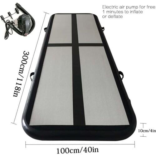 Inflatable Gymnastics Airtrack Tumbling Air Track Floor Trampoline Electric Air Pump For Home Use/training/cheerleading/beach
