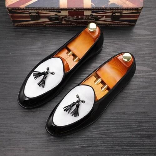 New Fashion Classic Mixed Colors Men Casual Shoes Tassel Formal Dress Oxfords British Office Wedding Flats Loafers Driving Shoes