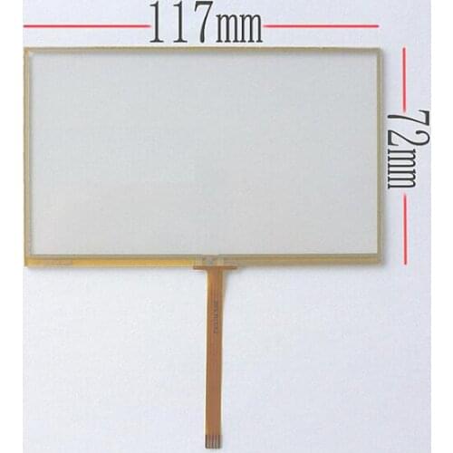 The new 5-inch four-wire resistive touch screen frame 117 * 72 GPS navigation touch screen MP4 eBook