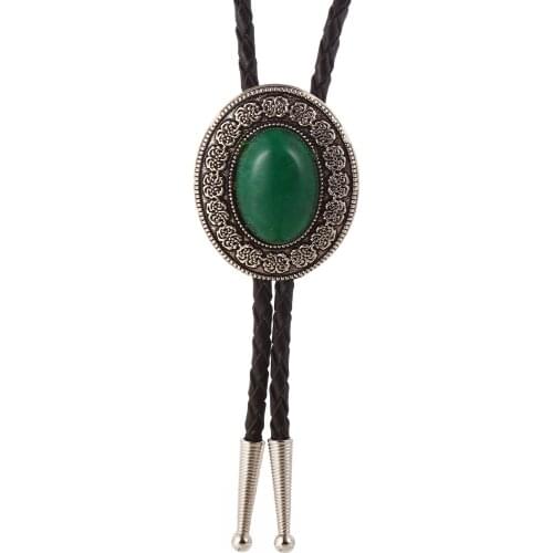 New Europe and America Popular Western Bolo Tie Metal Men Jewelry Leather Bolo Tie for Men Bolo Necklace Factory Wholesale