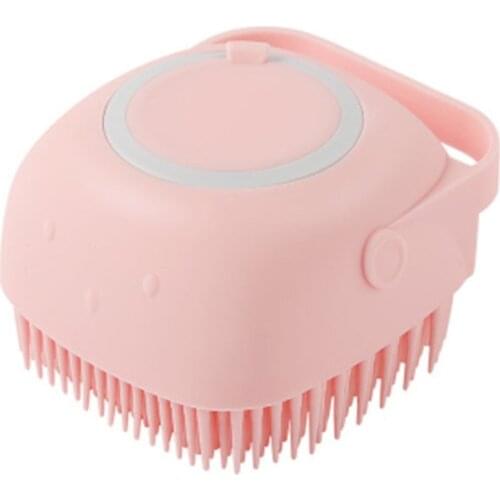 Shampoo Massager Brush Cat Massage Brush Grooming Comb Bathroom Shower Brush Soft Silicone Short Hair Brushes